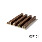 WPC Interior Engineered Wooden 3D Wall Panel Solid Wood Fluted Wall Panel 500 Meters MOQ