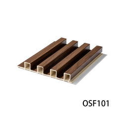 WPC Interior Engineered Wooden 3D Wall Panel Solid Wood Fluted Wall Panel 500 Meters MOQ