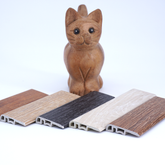 High Quality SPC Flooring Accessory Reducer And Stair Nosing Skirting Board Rose Gold PVC Skirting Board Waterproof For Hospital Metal Sheet