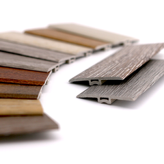 High Quality SPC Flooring Accessory Reducer And Stair Nosing Skirting Board Rose Gold PVC Skirting Board Waterproof For Hospital Metal Sheet