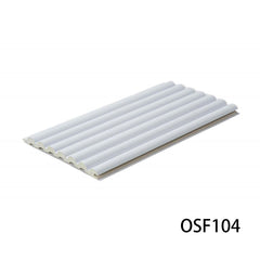 WPC Bamboo Fiber Grooved Wall Panel Fluted Wall Panel Exterior Ceramic Wood 3D Wall Panel