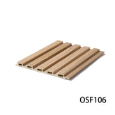 Bedroom Wall Decoration with Louvered Shutters Fluted Wall Panel Flexible 3D Wooden Half Round Fluted Wall Panel