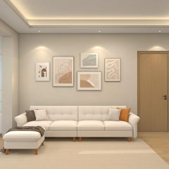 3D Fluted Corridor WPC Wall Panel Wood WPC 3D Interior Wall Panel Sound Insulation Sheets For Home