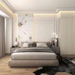 High Quality Flexible PVC Marble Interior Decoration Eco-Friendly Easy Install Interior WPC Wall Panel