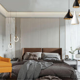 WPC Bamboo Fiber Grooved Wall Panel Fluted Wall Panel Exterior Ceramic Wood 3D Wall Panel