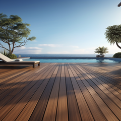 3D Embossing Waterproof Fire Resistant Waterproof Anti Corrosion Anti Skidding Wood Plastic Composites Decking