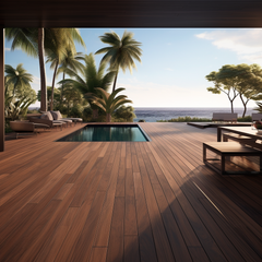 China 3D Embossed Wood Grain Outdoor Wpc Decking Boards Wood Plastic Composite Decking