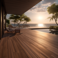 China 3D Embossed Wood Grain Outdoor Wpc Decking Boards Wood Plastic Composite Decking