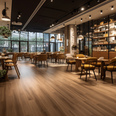 Oushe Wood Grain Luxury Plastic PVC Vinyl Flooring Self Adhesive LVT Tiles Floor Sticker