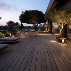 Co-Extrusion Wood Plastic Outdoor Deck Flooring WPC Composite Decking WPC Composite Wooden Sea Deck Boat Flooring Tiles