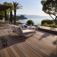 WPC Sea Composite Decking Outdoor Flooring WPC Composite Decking Outdoor Engineered Flooring For Garden/Terrace
