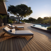 Co Extrusion Wood Plastic Composite Decking Eco-Friendly Design WPC Balcony Waterproof Outdoor Playground Floor Covering