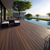 Outdoor PVC Composite Decking No Gap WPC Flooring Terrace Deck For Exterior WPC Sea Deck Boat Flooring Aluminium Decking System