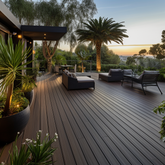 Outdoor PVC Composite Decking No Gap WPC Flooring Terrace Deck For Exterior WPC Sea Deck Boat Flooring Aluminium Decking System