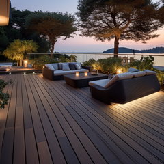 Modern Decorativo Fire Retardant System Wood Plastic Composite Deck WPC Outdoor Flooring Tent WPC Outdoor Floor For Events Decking