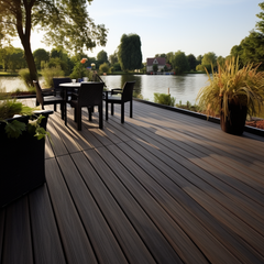 Balcony Marine Flooring Bamboo Deck Outdoor WPC Decking Accessories WPC Outdoor Sponge Floor Decking Boards For Sale