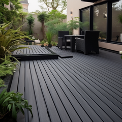Roof Deck Waterproofing Balcony Decking Board Wood Plastic Composite Boards WPC Eco Outdoor Portable Deck Plastic Decking Boards Fastener