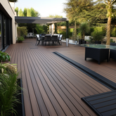 Balcony Wood Plastic Composite Outdoor Decking Pool Deck Flooring Swimming Pool Composite Decking Board Tiles Interlocking Flooring