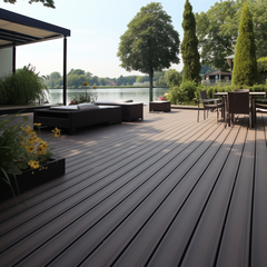 Balcony Wood Plastic Composite Outdoor Decking Pool Deck Flooring Swimming Pool Composite Decking Board Tiles Interlocking Flooring