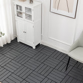 WPC DIY Decking Tile 23*300*300mm Best Selling 3D Embossed Wood Plastic Composite Interlocking Deck