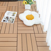 Garden Outdoor Anti-Slip DIY Flame Retardant Flooring Tiles Wood Plastic Composite Decking Tiles