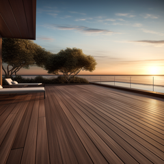 Outdoor Embossed Decking Wood Composite Plastic Decking Raw Material Supplier WPC Decking Floor Outdoor 3D Anti Slip