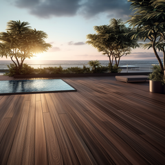 Ecofriendly Nature Look Decking Recycled Outdoor Waterproof Swimming Pool Co-Extrusion Wood WPC Decking Composite