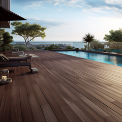 Ecofriendly Nature Look Decking Recycled Outdoor Waterproof Swimming Pool Co-Extrusion Wood WPC Decking Composite