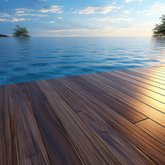 New Tech Waterproof Crack-Resistant Hollow Composite Wood Plastic Composite Deck Boards Outdoor Flooring WPC Decking