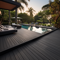 Co-Extrusion Wood Plastic Outdoor Deck Flooring WPC Composite Decking WPC Composite Wooden Sea Deck Boat Flooring Tiles
