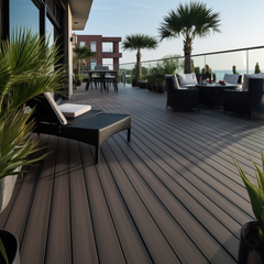 Composite Pool Interlocking Deck Tiles Outdoor Flooring China Composite WPC Boat Floor Teak Decking Sheet Anti Slip Solid Sheet